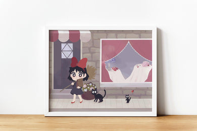 Kiki's Delivery Service fanart print || 8.5 x 11 - mussyhead