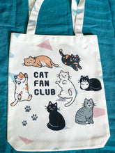 Load image into Gallery viewer, Cat Fan Club Tote Bag
