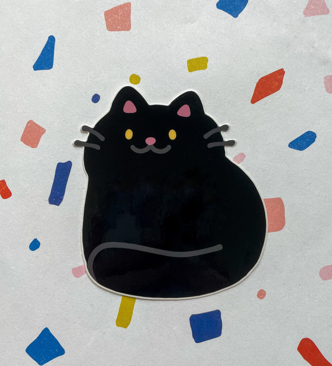 Blob cat vinyl sticker