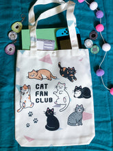 Load image into Gallery viewer, Cat Fan Club Tote Bag
