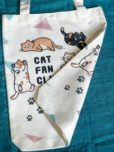 Load image into Gallery viewer, Cat Fan Club Tote Bag
